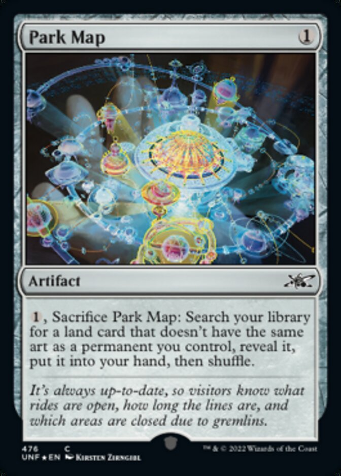 Park Map (Galaxy Foil) [Unfinity] | The Time Vault CA