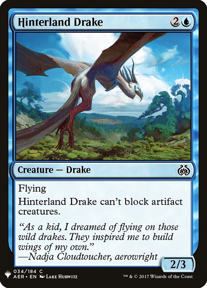 Hinterland Drake [Mystery Booster] | The Time Vault CA