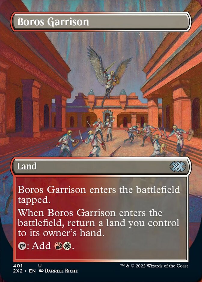 Boros Garrison (Borderless Alternate Art) [Double Masters 2022] | The Time Vault CA