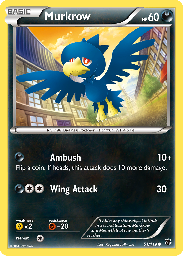 Murkrow (51/119) [XY: Phantom Forces] | The Time Vault CA
