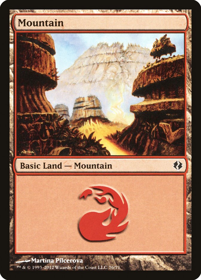 Mountain (76) [Duel Decks: Venser vs. Koth] | The Time Vault CA