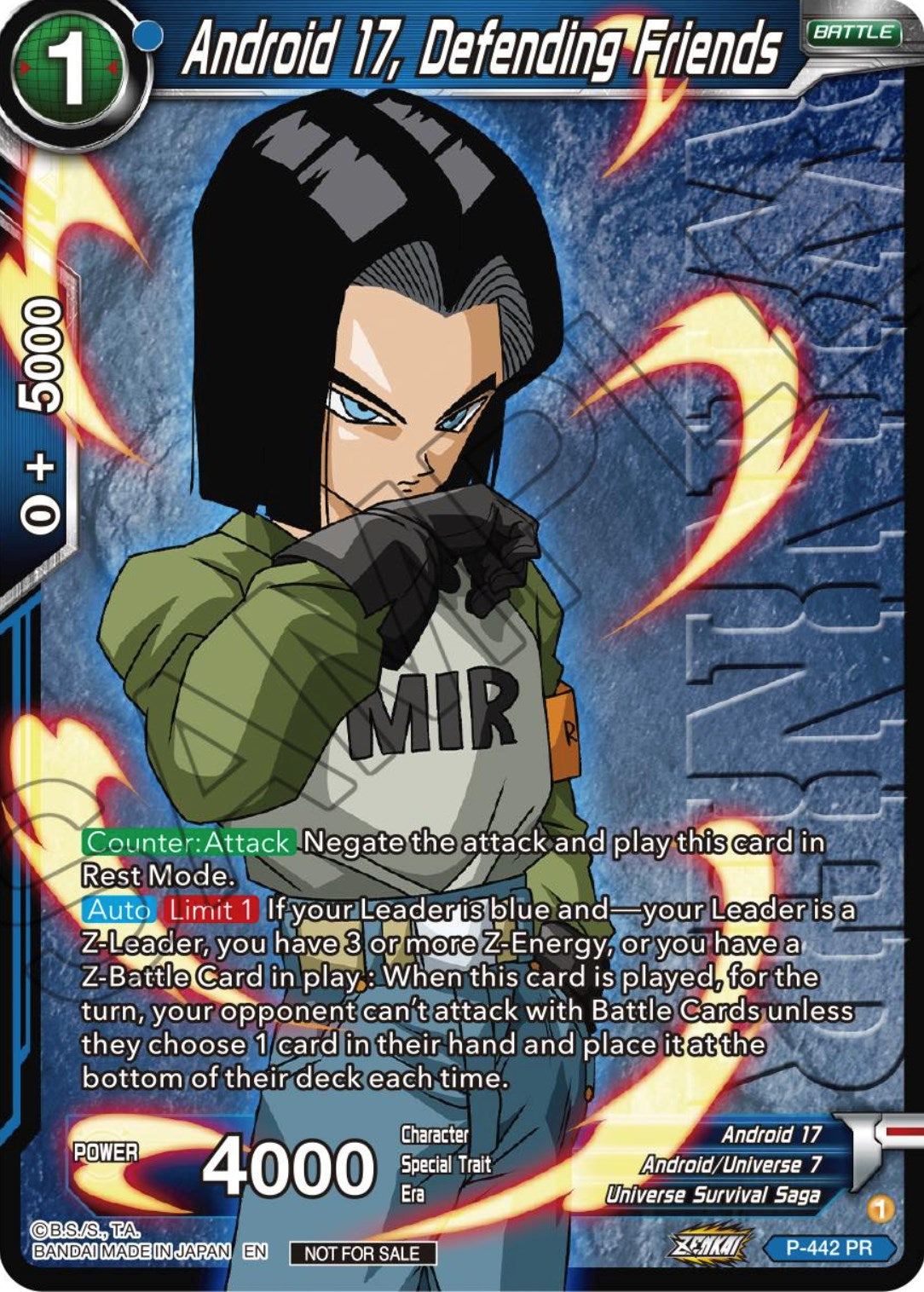 Android 17, Defending Friends (Winner) (P-442) [Tournament Promotion Cards] | The Time Vault CA