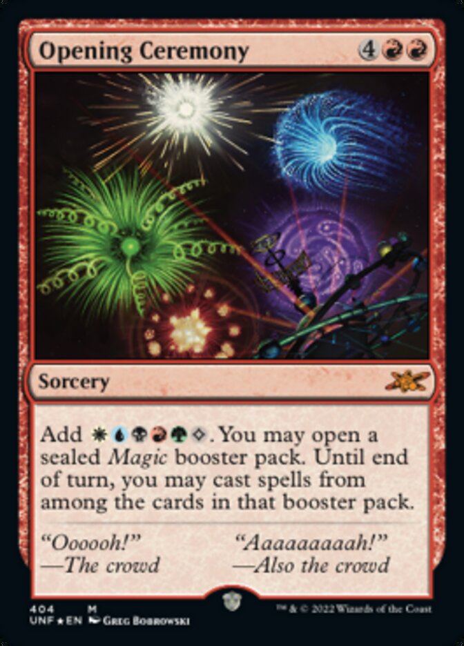Opening Ceremony (Galaxy Foil) [Unfinity] | The Time Vault CA