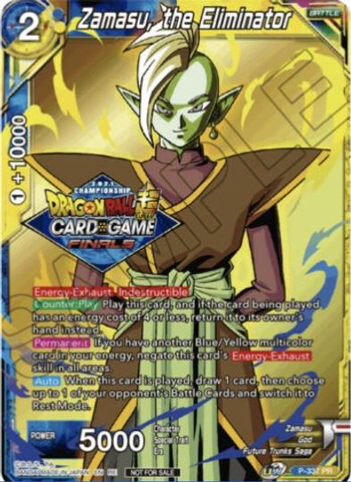 Zamasu, the Eliminator (Championship Pack 2021 Vault Set) (P-337) [Tournament Promotion Cards] | The Time Vault CA