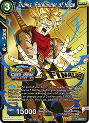 Trunks, Forerunner of Hope (Championship Final 2019) (Finalist) (P-139) [Tournament Promotion Cards] | The Time Vault CA