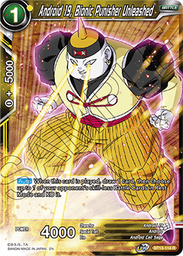 Android 19, Bionic Punisher Unleashed (Rare) (BT13-114) [Supreme Rivalry] | The Time Vault CA