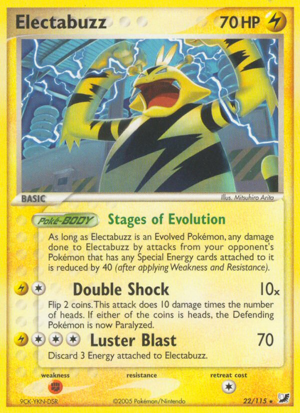 Electabuzz (22/115) [EX: Unseen Forces] | The Time Vault CA