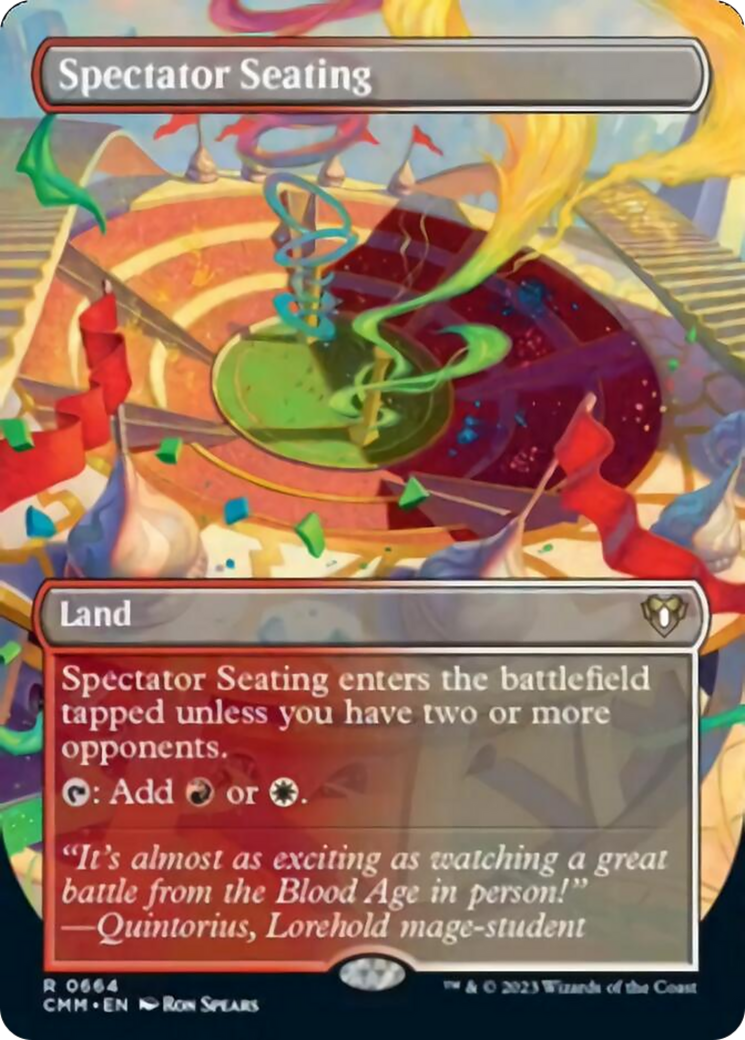 Spectator Seating (Borderless Alternate Art) [Commander Masters] | The Time Vault CA
