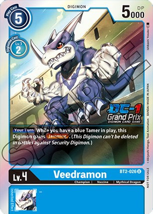 Veedramon [BT2-026] (DC-1 Grand Prix) [Release Special Booster Promos] | The Time Vault CA