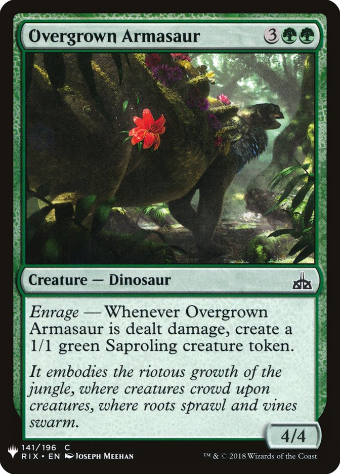 Overgrown Armasaur [Mystery Booster] | The Time Vault CA