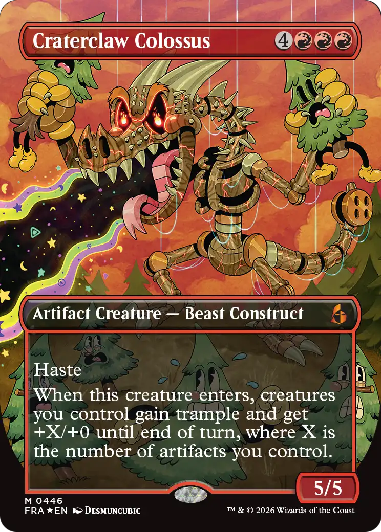 Craterclaw Colossus (Borderless) (0446) [Reality Fracture] | The Time Vault CA