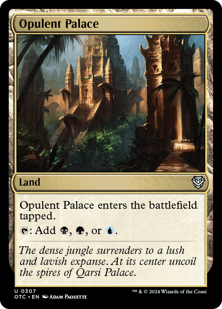 Opulent Palace [Outlaws of Thunder Junction Commander] | The Time Vault CA