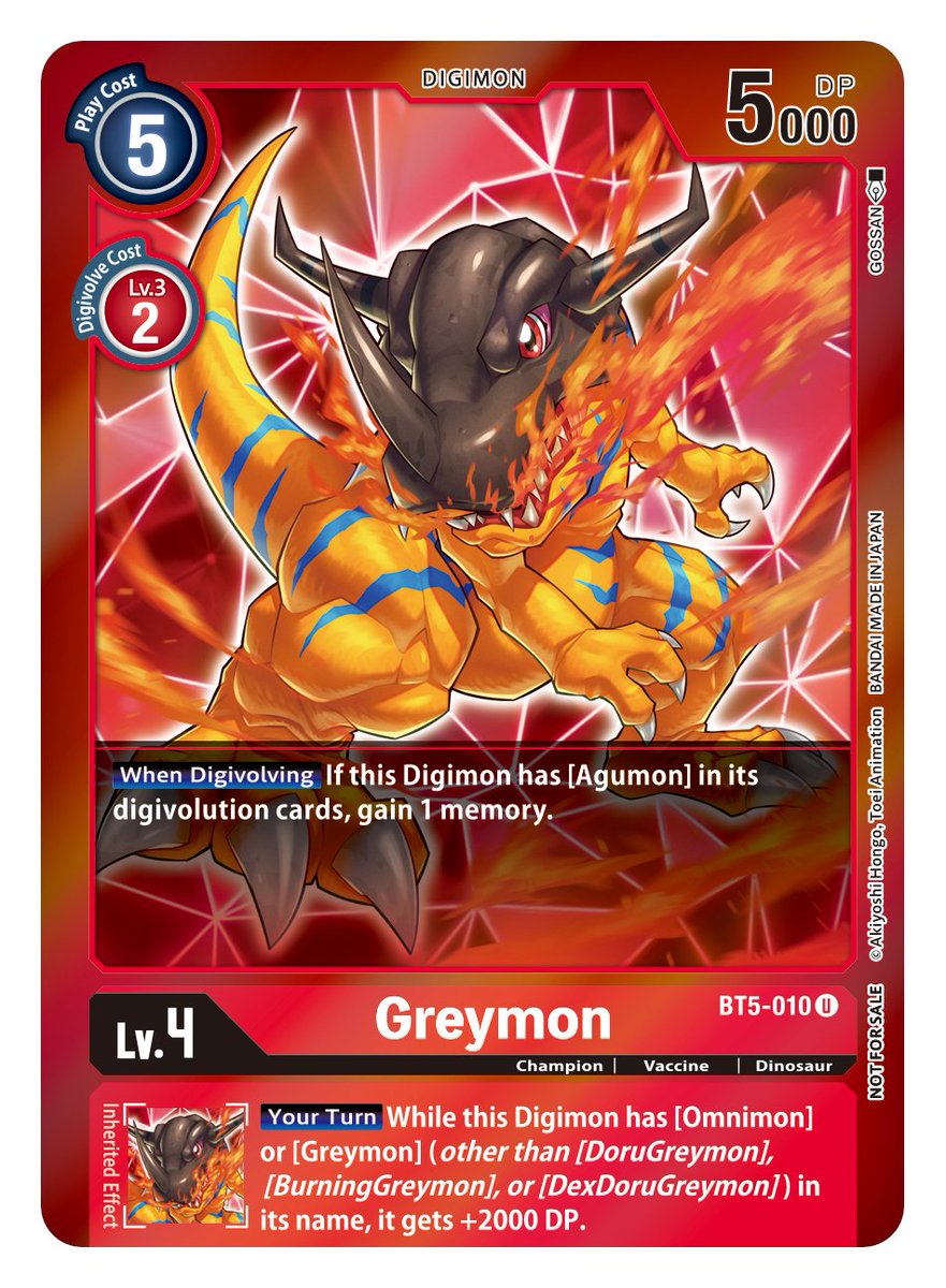 Greymon [BT5-010] (Event Pack 2) [Battle of Omni] | The Time Vault CA