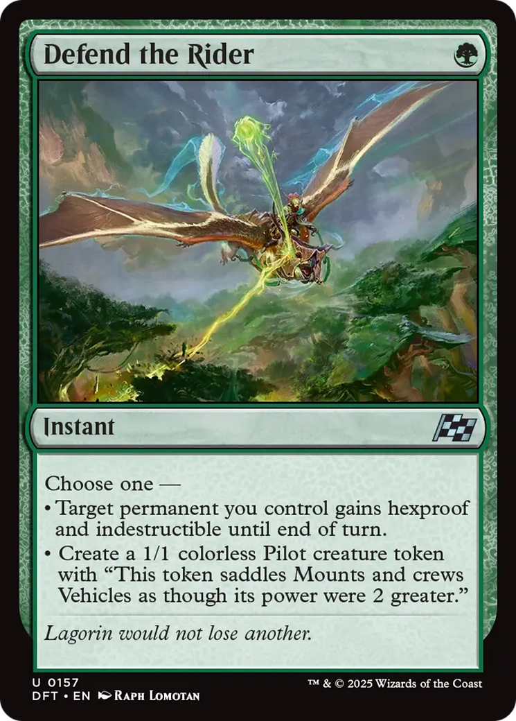 Defend the Rider [Aetherdrift] | The Time Vault CA