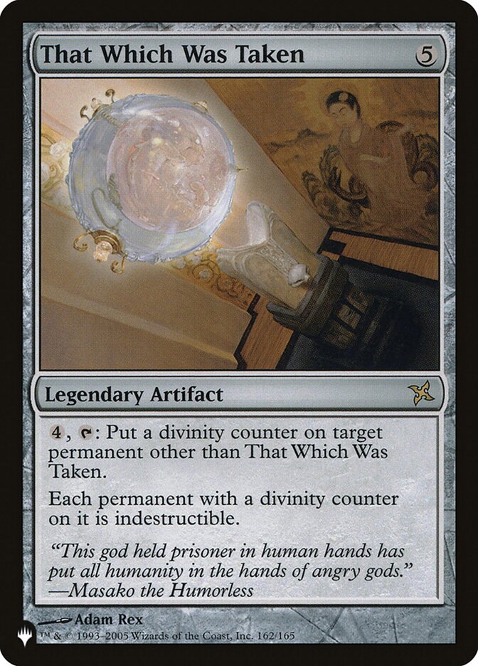 That Which Was Taken [The List] | The Time Vault CA