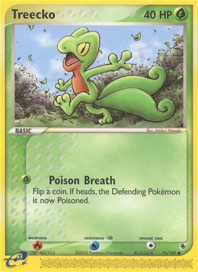 Treecko (75/109) [EX: Ruby & Sapphire] | The Time Vault CA