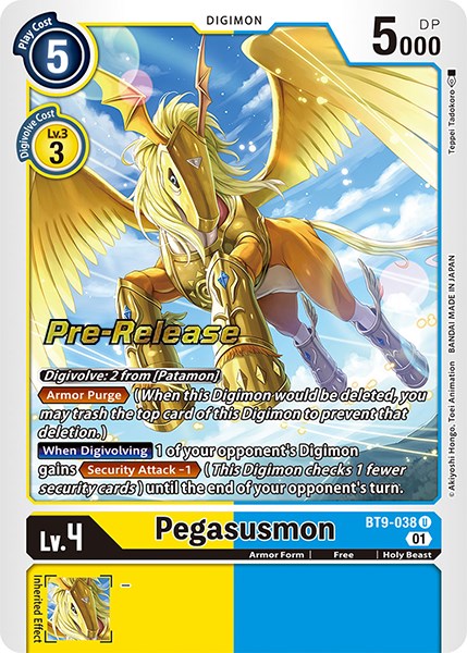Pegasusmon [BT9-038] [X Record Pre-Release Promos] | The Time Vault CA