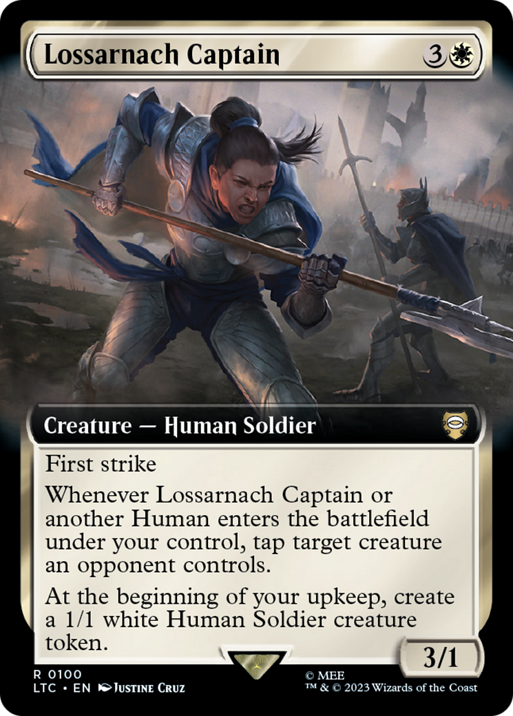 Lossarnach Captain (Extended Art) [The Lord of the Rings: Tales of Middle-Earth Commander] | The Time Vault CA