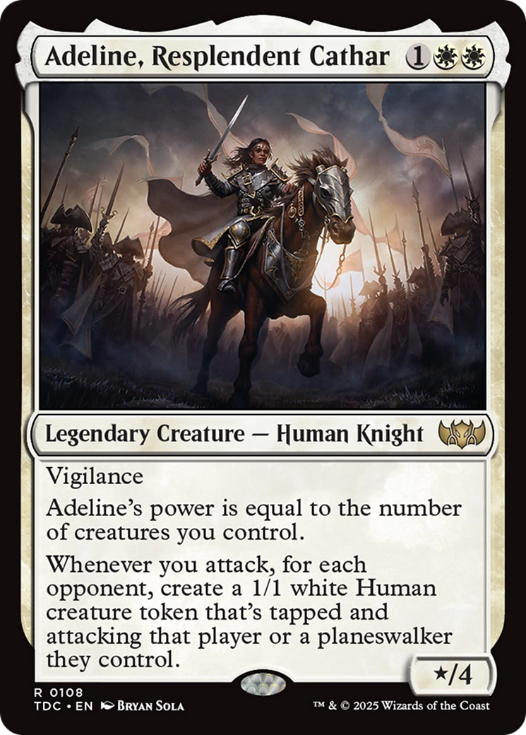 Adeline, Resplendent Cathar [Tarkir: Dragonstorm Commander] | The Time Vault CA