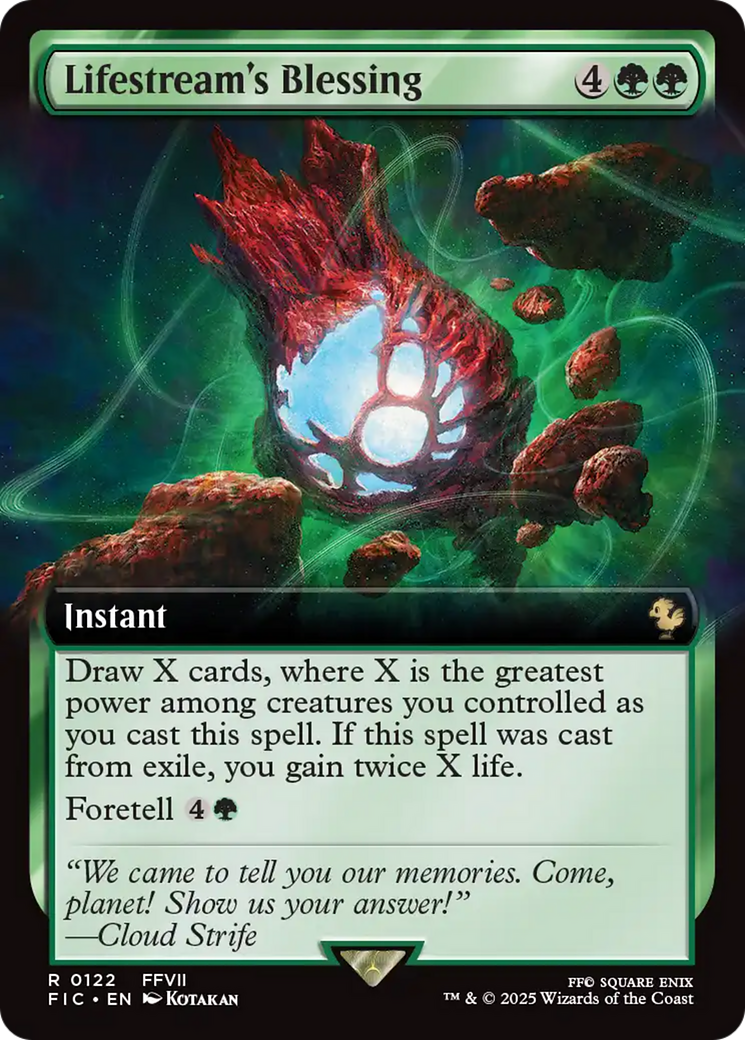 Lifestream's Blessing (Extended Art) [FINAL FANTASY Commander] | The Time Vault CA