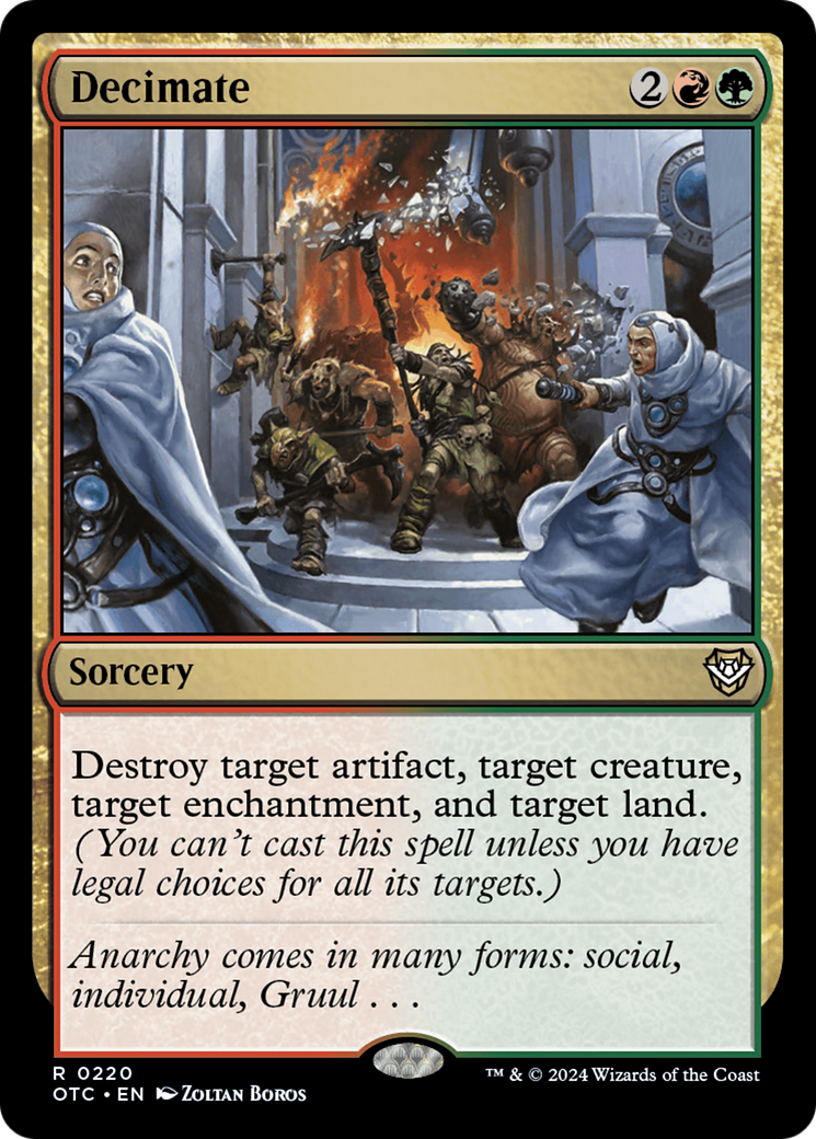 Decimate [Outlaws of Thunder Junction Commander] | The Time Vault CA