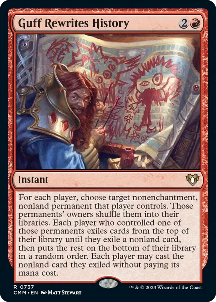 Guff Rewrites History [Commander Masters] | The Time Vault CA
