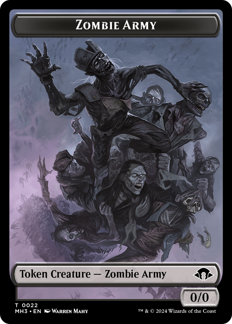 Zombie Army Token [Modern Horizons 3 Tokens] | The Time Vault CA