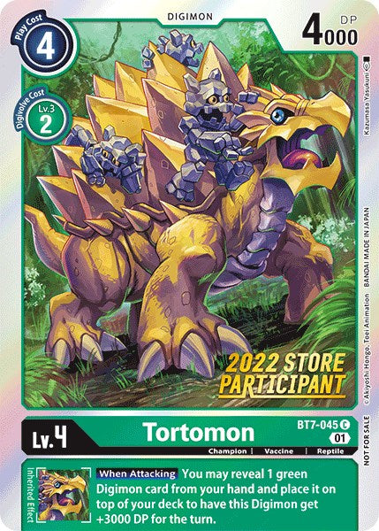 Tortomon [BT7-045] (2022 Store Participant) [Next Adventure Promos] | The Time Vault CA