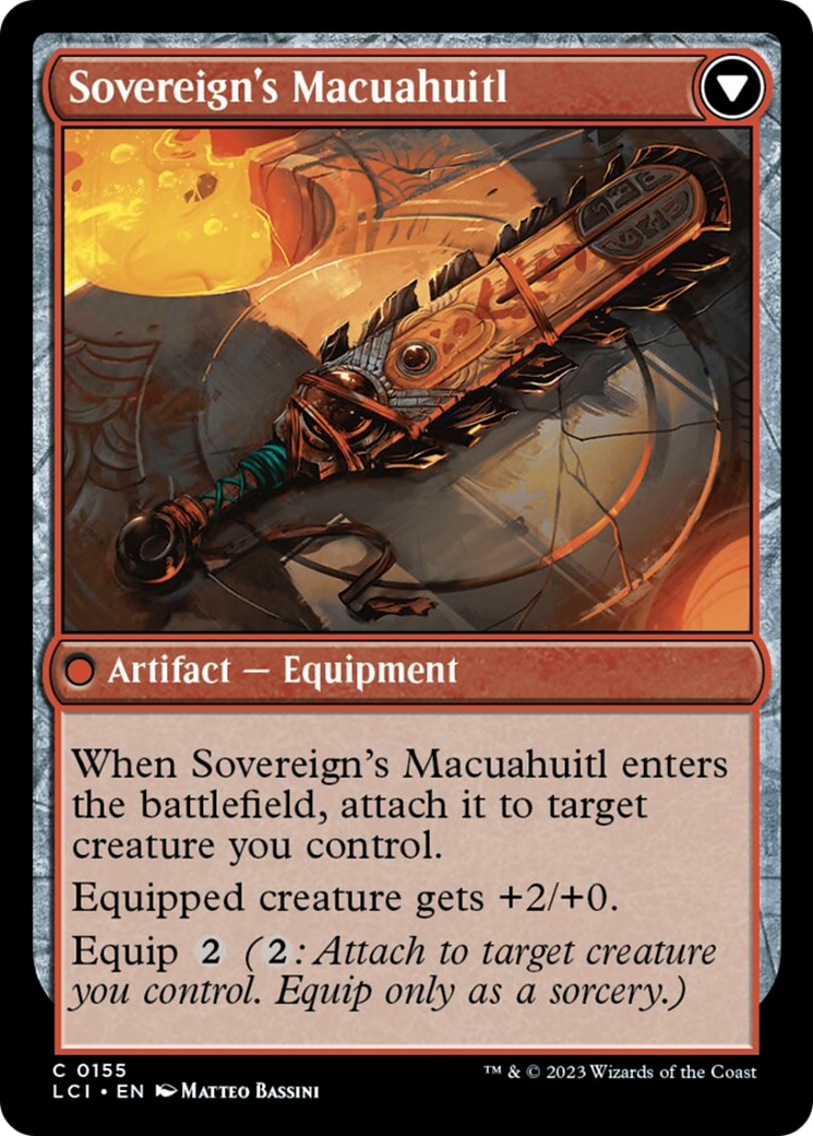 Idol of the Deep King // Sovereign's Macuahuitl [The Lost Caverns of Ixalan] | The Time Vault CA