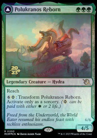 Polukranos Reborn // Polukranos, Engine of Ruin [March of the Machine Prerelease Promos] | The Time Vault CA