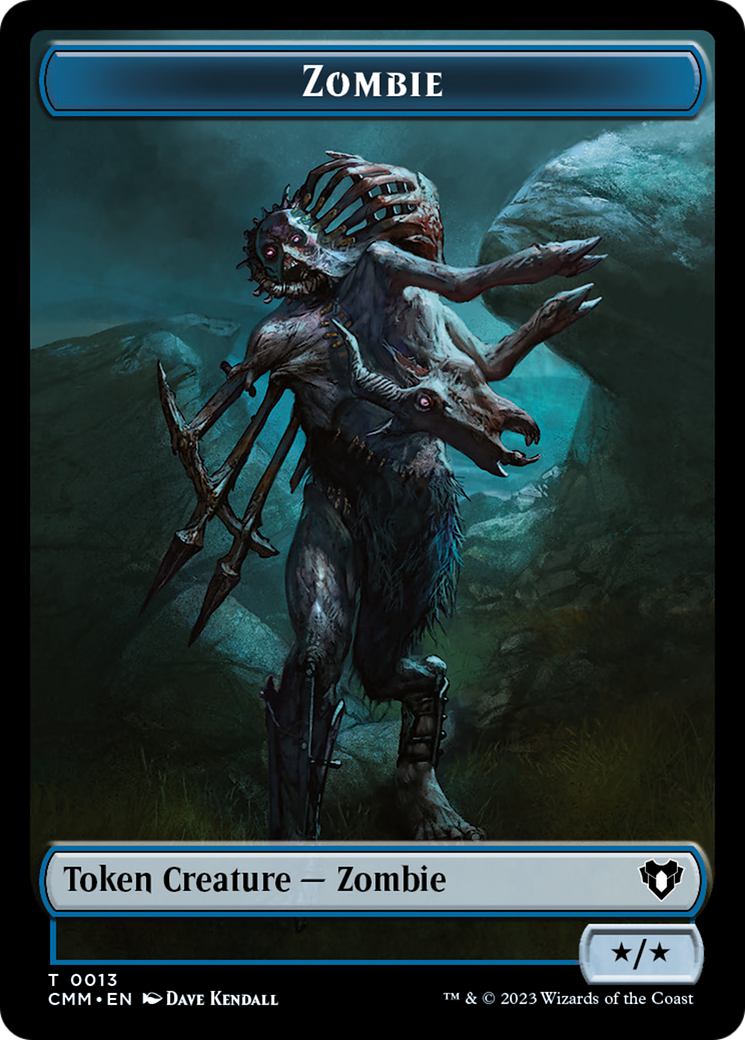 Zombie Token (13) [Commander Masters Tokens] | The Time Vault CA