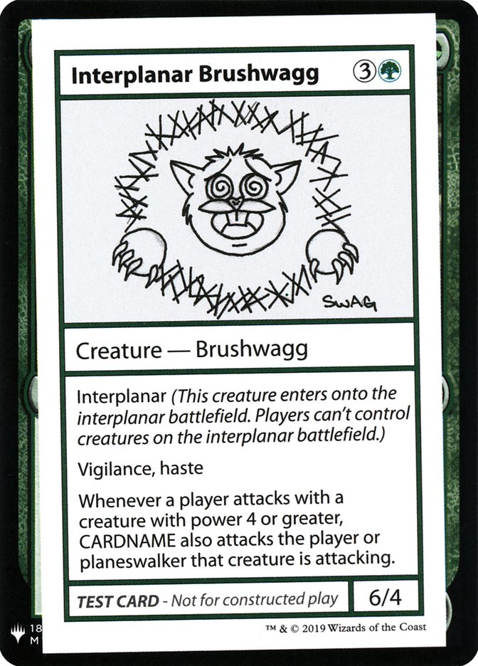 Interplanar Brushwagg [Mystery Booster Playtest Cards] | The Time Vault CA