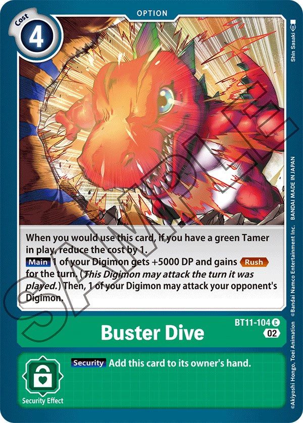 Buster Dive [BT11-104] [Dimensional Phase] | The Time Vault CA