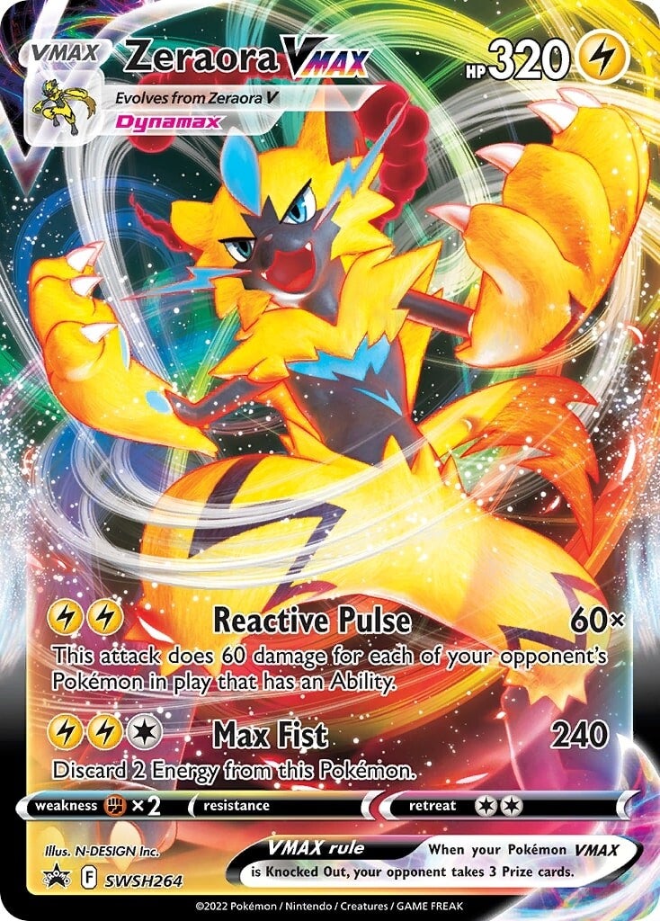 Zeraora VMAX (SWSH264) [Sword & Shield: Black Star Promos] | The Time Vault CA