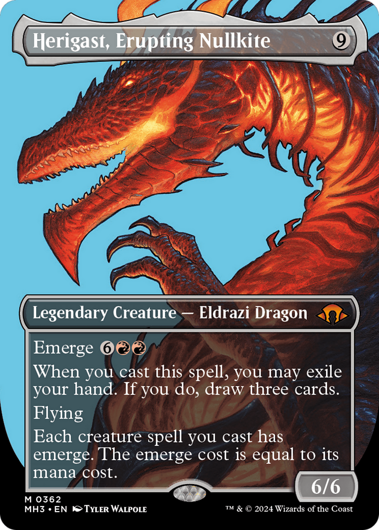 Herigast, Erupting Nullkite (Borderless) [Modern Horizons 3] | The Time Vault CA