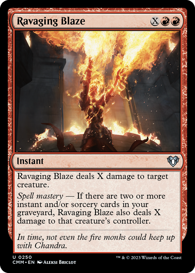 Ravaging Blaze [Commander Masters] | The Time Vault CA