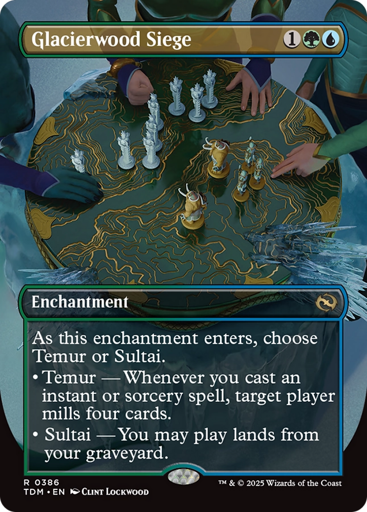 Glacierwood Siege (Borderless) [Tarkir: Dragonstorm] | The Time Vault CA