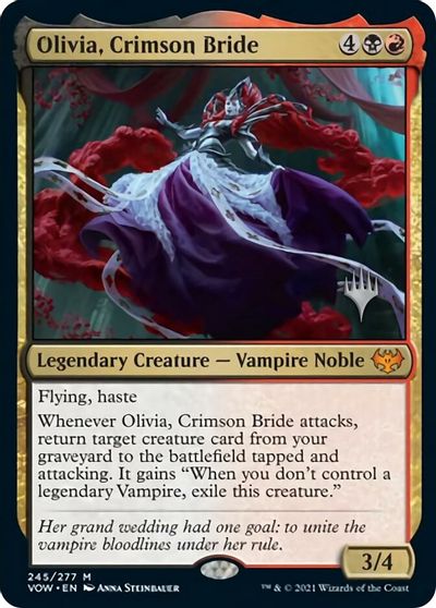 Olivia, Crimson Bride (Promo Pack) [Innistrad: Crimson Vow Promos] | The Time Vault CA
