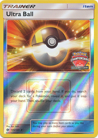 Ultra Ball (135/149) (NA Championship Promo) [Sun & Moon: Base Set] | The Time Vault CA
