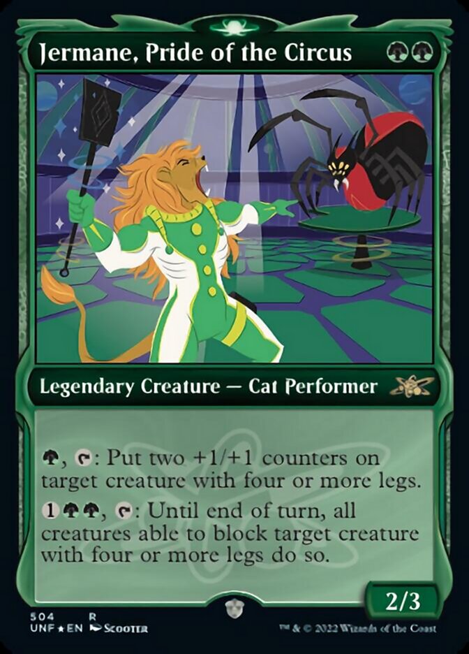 Jermane, Pride of the Circus (Showcase) (Galaxy Foil) [Unfinity] | The Time Vault CA