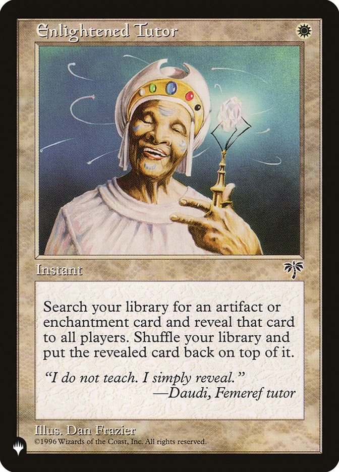 Enlightened Tutor [The List] | The Time Vault CA