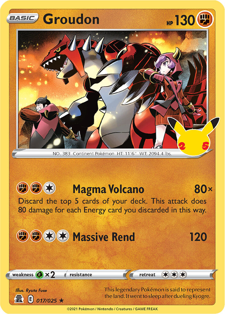 Groudon (017/025) [Celebrations: 25th Anniversary] | The Time Vault CA