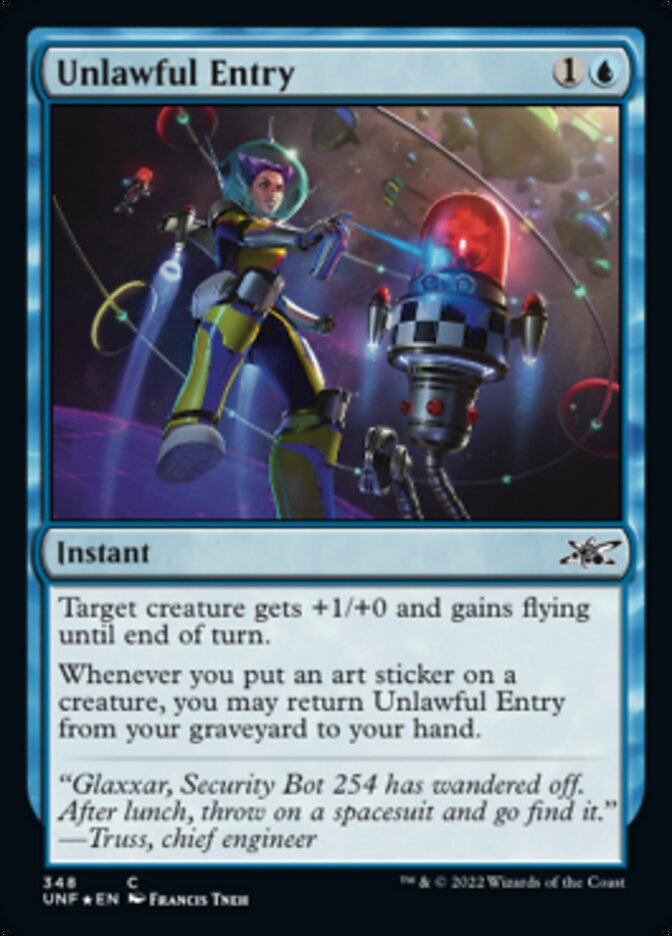 Unlawful Entry (Galaxy Foil) [Unfinity] | The Time Vault CA