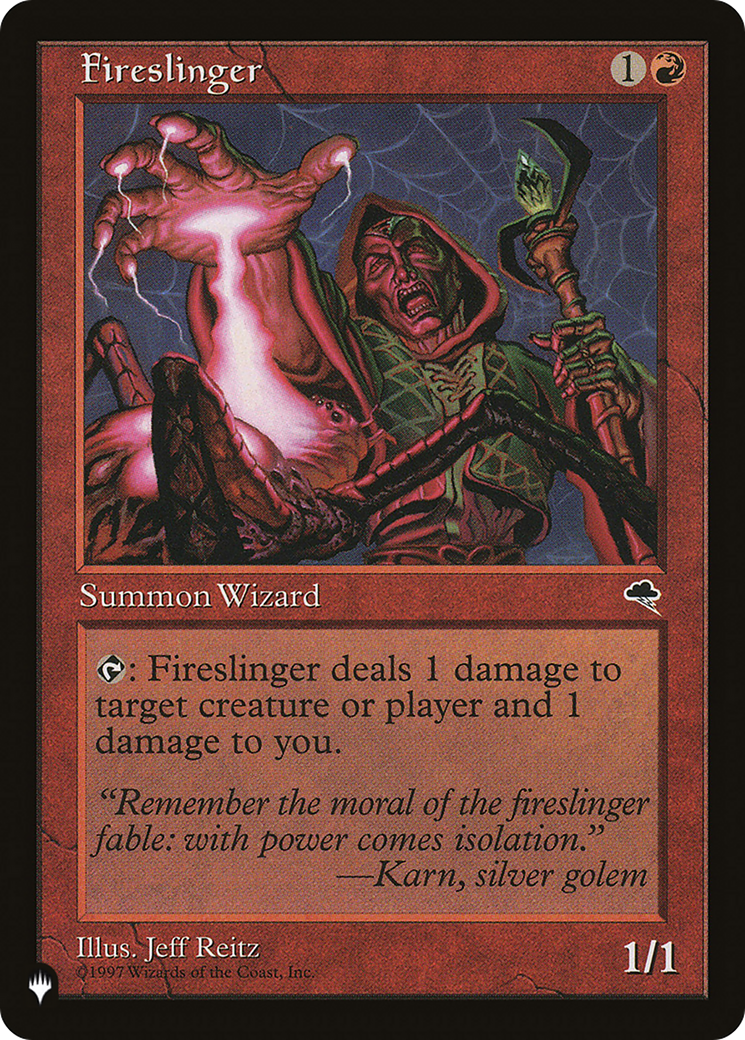 Fireslinger [The List] | The Time Vault CA