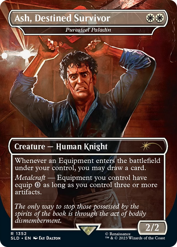Ash, Destined Survivor - Puresteel Paladin [Secret Lair Drop Series] | The Time Vault CA