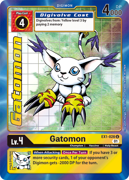 Gatomon [EX1-026] (Alternate Art) [Classic Collection] | The Time Vault CA