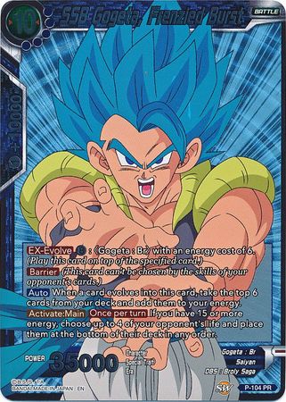 SSB Gogeta, Frenzied Burst (P-104) [Promotion Cards] | The Time Vault CA