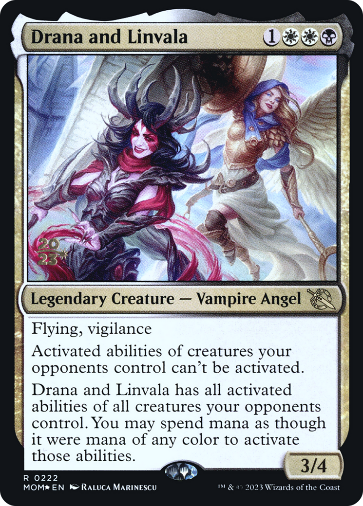 Drana and Linvala [March of the Machine Prerelease Promos] | The Time Vault CA