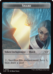 Glimmer // Shard Double-Sided Token [Duskmourn: House of Horror Tokens] | The Time Vault CA