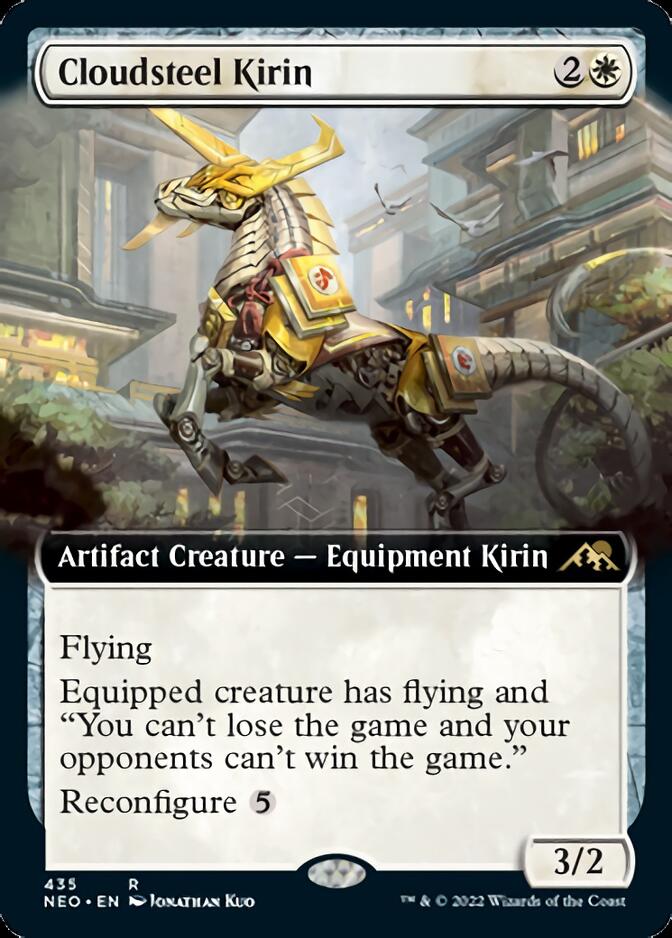 Cloudsteel Kirin (Extended Art) [Kamigawa: Neon Dynasty] | The Time Vault CA